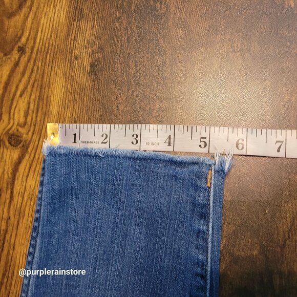 Madewell Jeans 27 Roadtripper 10" Waterford Wash M0572 Tummy Control Raw Hem - Picture 11 of 12